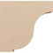 Ekena Millwork 4"W x 16"D x 16"H Thin Van Buren Rough Cedar Woodgrain TimberThane Corbel, Primed Tan CORUR04X16X16VANRCPR - alternate 3